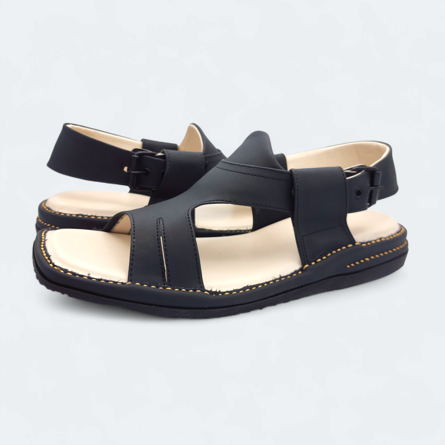 Panjedar Medicated Chappal Light Weight Black
